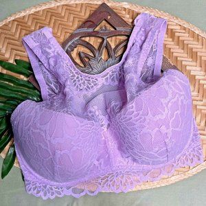 Victoria's Secret VS PINK Lace Padded, Underwire Bralette Bra SZ Small DD